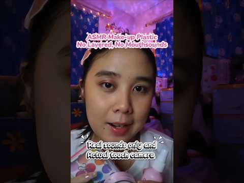 ASMR Doing your makeup with real camera touch and real sounds - plastic make-up #asmr #makeup 💄
