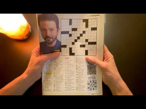 Crossword Puzzle Best Relaxing No Frills ASMR