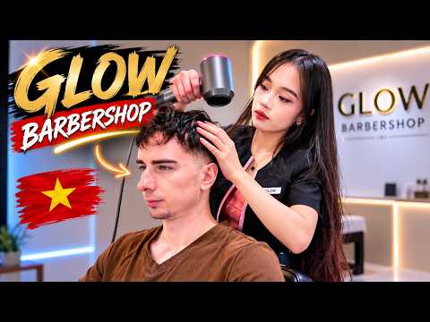 I Visited Vietnam’s Most Premium Barbershop 🇻🇳 (GLOW Barbershop)