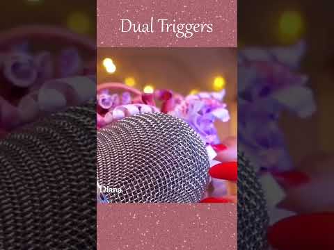 ASMR Dual Triggers Mic Scratching ❤️ Brain Massage #shorts #asmr