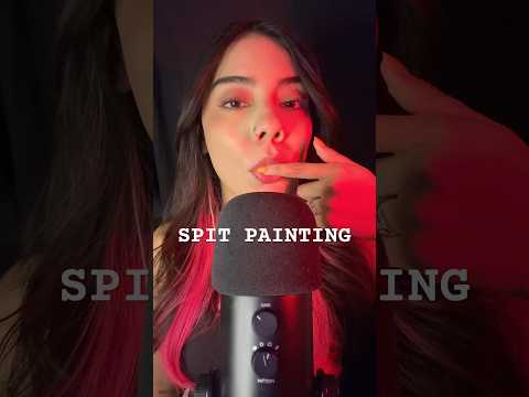 ASMR SPIT PAINTING ✨ #asmr #spitpainting #art
