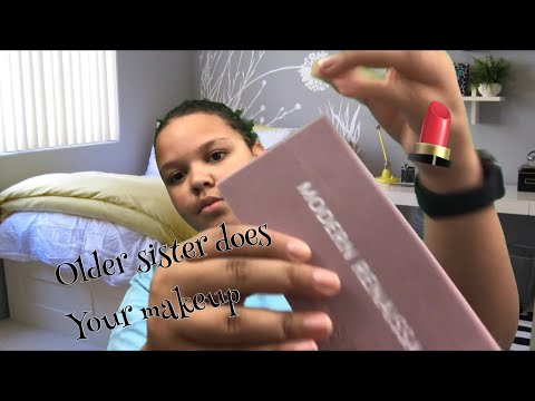 ASMR- older sister does your makeup 💄