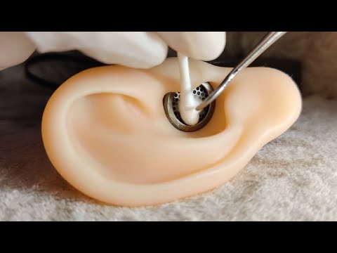 ASMR Deep Intense Ear Cleaning- Ears on the TASCAM w/ Metal Dental Pick, Spoolie, Q-tip (No Talking)