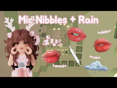 ꒰ Roblox ASMR 🎀 ꒱ Super Cozy LoFi Mic Nibbling & Rain 👄💭 𝜗𝜚 ˎˊ˗