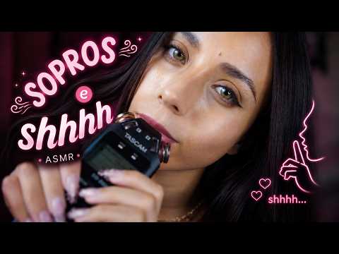 ASMR sopros e shhh no TASCAM - te induzindo ao soninho