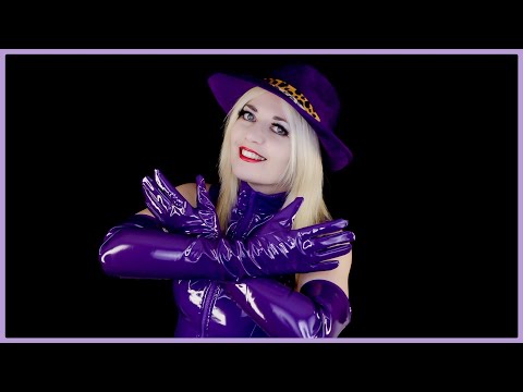 ASMR Purple PVC Paradise - Intense PVC Sounds (Gloves & Bodysuit), Purple Egg Shakers & Sequin Mask