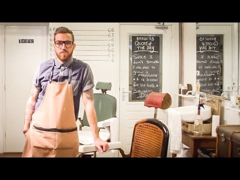 Cut Throat Barber & Coffee, Amsterdam, Netherlands | The Barber Chair Interviews: Episode 1