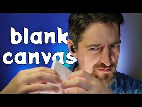 ASMR Best Tapping Technique for a Blank Canvas 🎨 (No Talking)