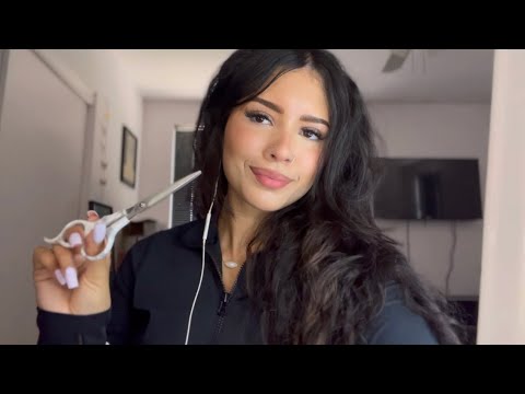 ASMR | cutting my own hair 💇‍♀️