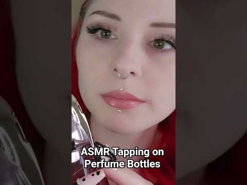 ASMR Tapping of Perfume Bottles #asmr #whispering #tapping #alien #mugler #tingle