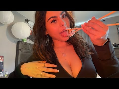 ASMR Eating Sushi While We Chat 🍣