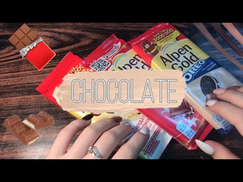 #ASMR 🍪// #АСМР 🍩//Chocolate 🍫 Tapping //Шоколадные #Триггеры 🌰