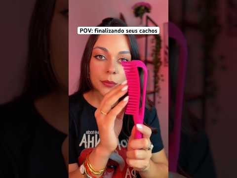 POV: finalizando seus cachos #asmr #asmrbrasil #cachos #shorts