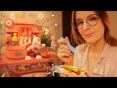 ASMR FR 🕊 TU ES UN ENFANT ET ON JOUE A LA DINETTE 👩‍🍳