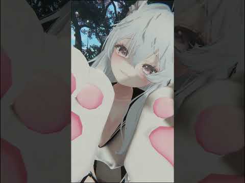 [Short ASMR] 1 Minute Cat Paws AMSR!  #asmr #vtuber #vrchat #anime #cute #waifu #kawaii #cat