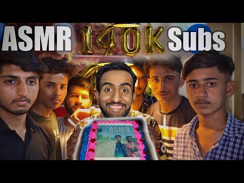 ASMR 140K Subscribers Celebration 🎉 With Buddies