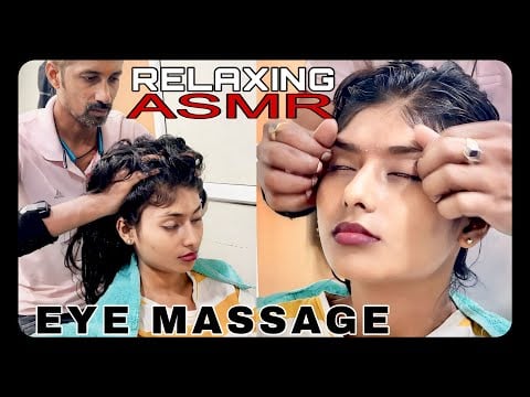 ASMR RELAXING HEAD MASSAGE, EYE MASSAGE & BACK MASSAGE With NECK CRACK || RELIVES YOU FROM INSOMNIA