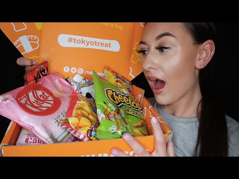 [ASMR] Trying Japanese Candy/Snacks! (TokyoTreat Unboxing)