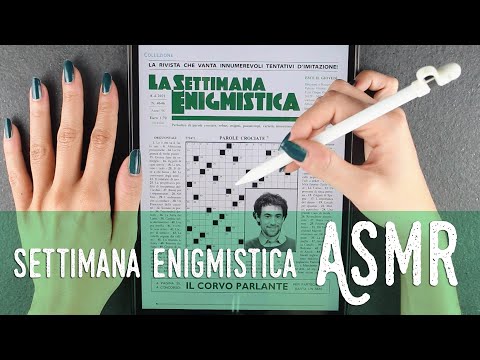 ASMR ita - 📝 SETTIMANA ENIGMISTICA di APRILE (Intense Whispering)