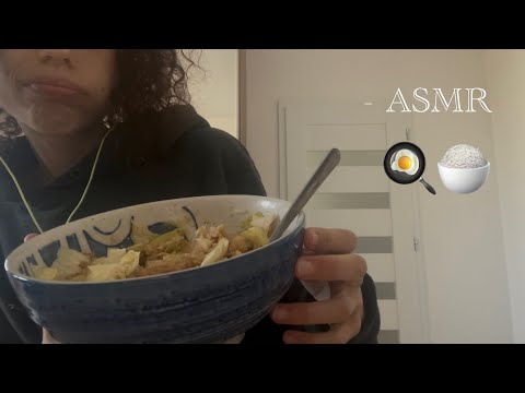 [ASMR] Egg Fried Rice 🍚 (eating sounds)