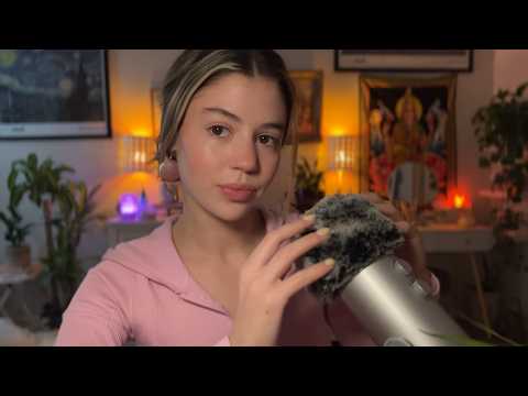 asmr fluffy mic scratching that will put you to sleep 𓇗 | minimal talking