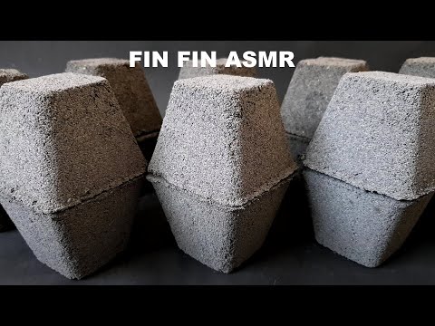 Cement+Sand+Charcoal Crumble in Water | ASMR #359