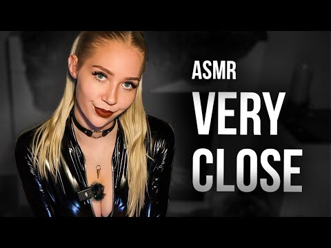 [4K USA ASMR] Latex Dress Touch 🖤 Real Texture, Dark Stockings & Tactile Focus | No Talking