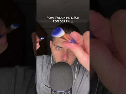 ASMR Français : POV T’AS UN POIL SUR TON ÉCRAN 📱 #asmr #asmrfrançais #pov #shorts