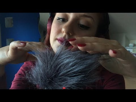 ASMR Fluffy Massage and Whispered Rambles