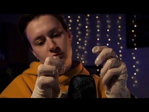 ASMR Tender Head & Ear Massage with Oil in Latex Gloves