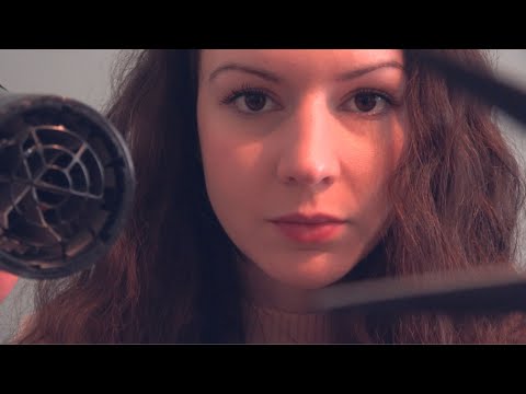 ASMR Hairdresser Roleplay - wash, cut, blowdry