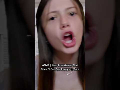 ASMR | Your Interviewer That Doesn't Get Paid Enough to Care ─♡─ #asmr #asmrroleplay #comedyasmr