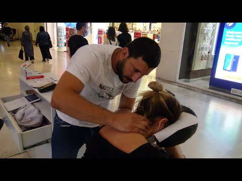 ASMR physiotherapy by mevlüt chair female massage + head,back,shoulder,arm,palm,neck,sleep massage