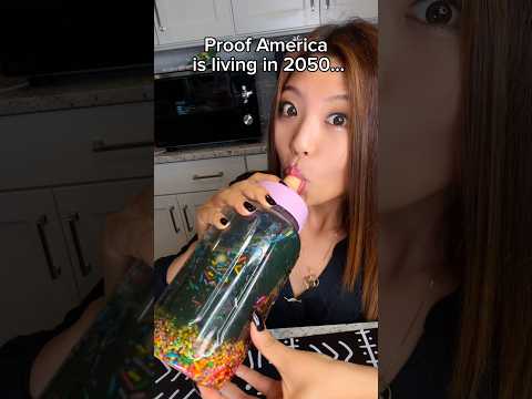 Proof America is living in 2050… #food #eating #mukbang #drink #asmr