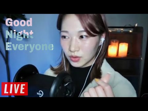 【ASMR LIVE】指かき＋耳マッサージしながら囁き雑談🌙