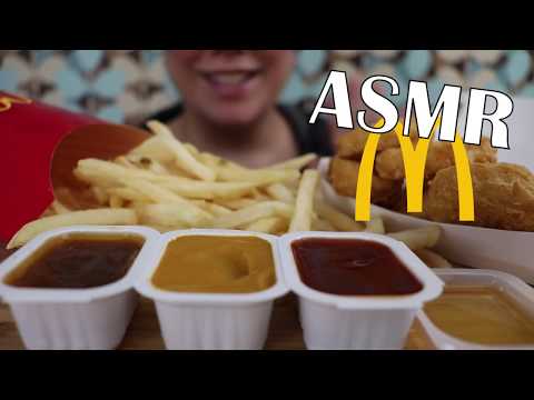 ASMR MCDONALD'S CHICKEN NUGGETS + FRIES MUKBANG |Eating sounds