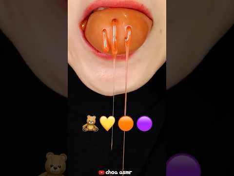 Satisfying frozen wax candy & wax candy eating sound ASMR