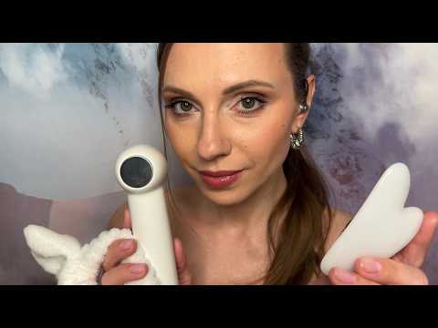 АСМР Лимфодренажный Уход за Тобой • Забота Перед Сном • ASMR Facial care