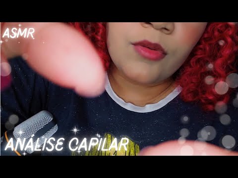 ASMR ANÁLISE CAPILAR 💖💖 CUIDANDO DO SEU CABELO ! Sussurros, Toques na Tela 💖 #Especial1KBblis