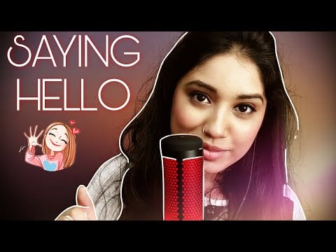 ASMR | Saying (HELLO)👋 In 10 Different Languages With✋Hand Movements | THE VJ ASMR