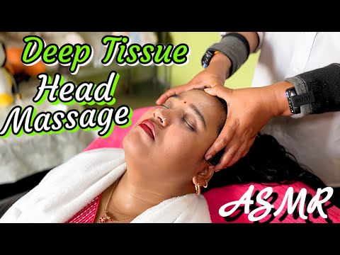 ASMR DEEP TISSUE HEAD MASSAGE | Stress & Pain Relief And Reduce Insomnia | TherapisT VANTI #insomnia