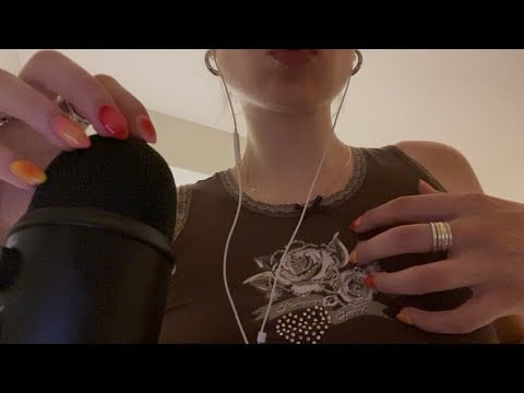 ASMR mouth sounds, mic scratching, fabric scratching (custom)
