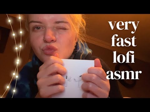 lofi asmr | fast tapping and mouth sounds !!