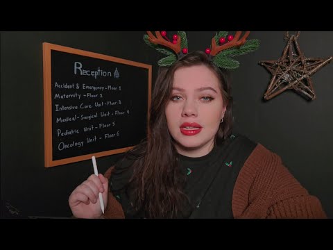 Christmas in the Hospital Waiting Room ASMR (Mid-Atlantic accent, sassy, typing, soft spoken)