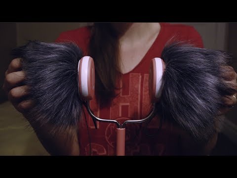 3D SCENES Mic TEST! Fluffy Ear Massage/Touching & Test Sounds ASMR