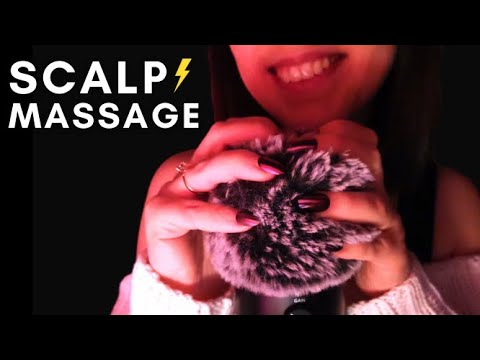 ASMR - FAST and AGGRESSIVE SCALP SCRATCHING MASSAGE | FLUFFY Mic Cover | INTENSE Sounds Soft Spoken