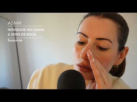 ASMR - Novidades no Canal & Sons de boca, beijo e sussurros soprados (sem conversa) | SOLANGE PRATA