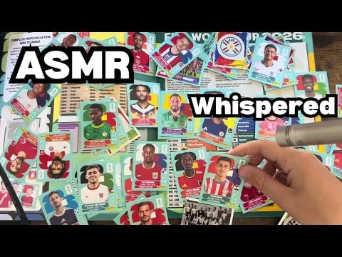 ASMR - World Cup Panini Sticker Album