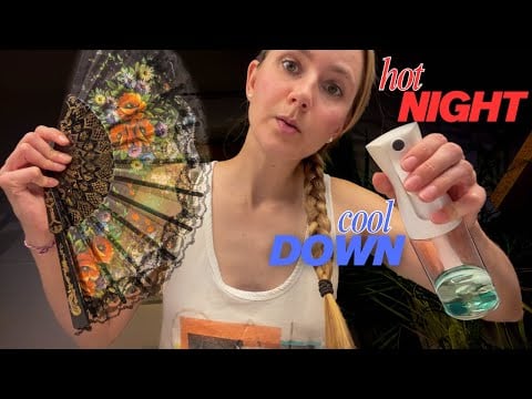 ASMR Cooling You Down in Bed on A Hot Night 🥵 (+Ear Massage)