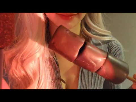 ASMR 마시멜로우 이팅사운드 / Chocolate Marshmallow Eating Sounds / 엉망진창 먹기 / Licking / 입소리